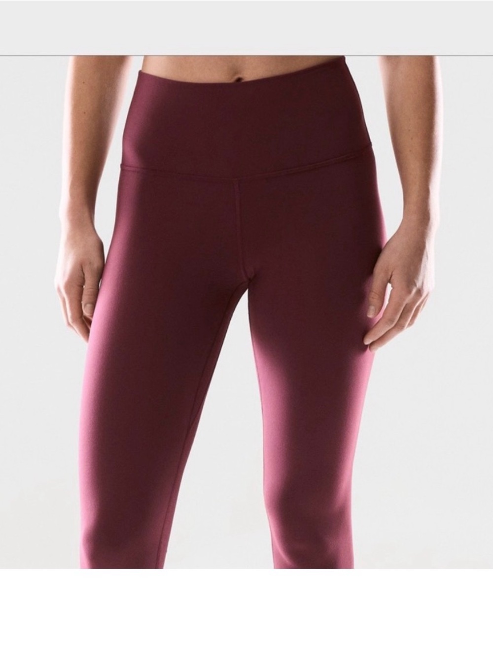 Aritzia Golden BUTTER Burgundy Leggings